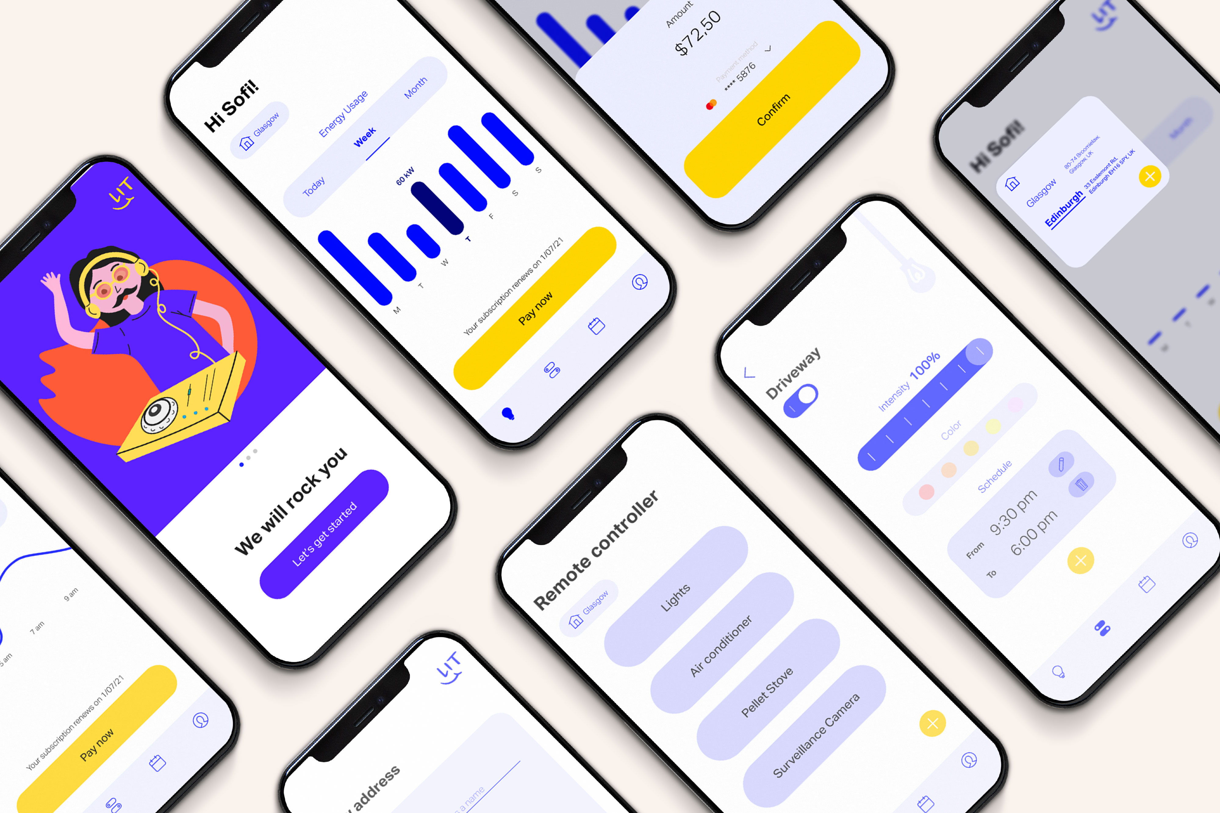 brand app screens